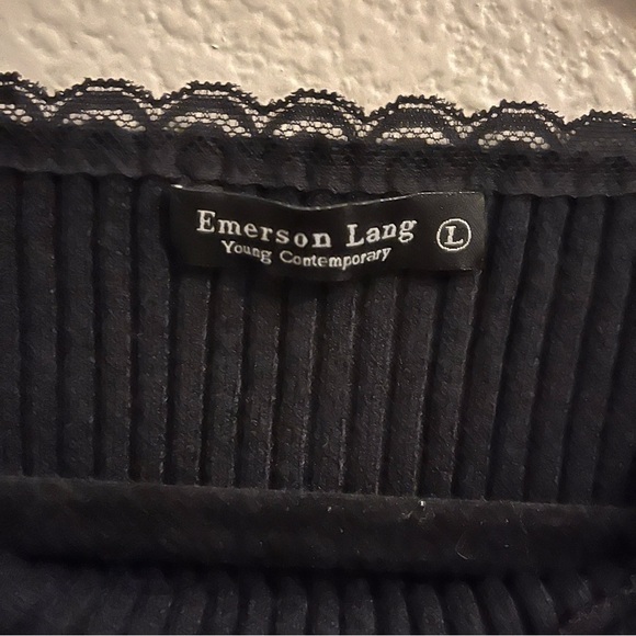 Black ribbed sweater - Picture 4 of 5